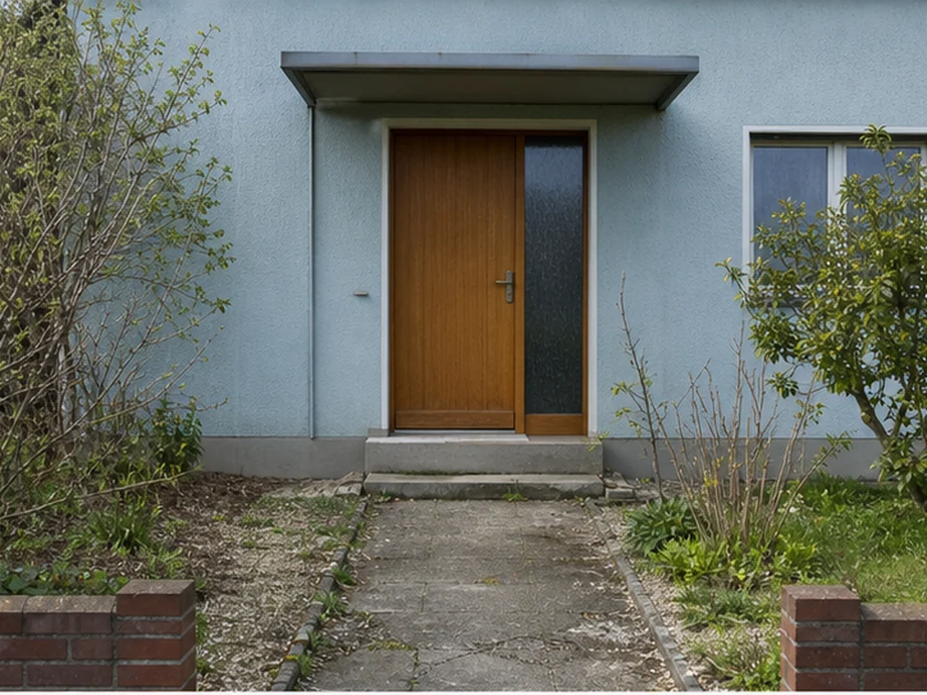 Beispielhafte Ausgangslage für einen Hauseingang
