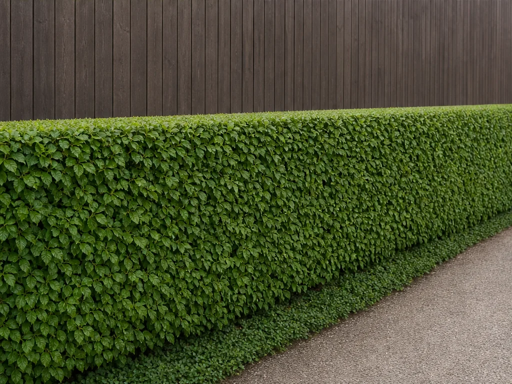 Leistungsbeispiel: gleichmässig geschnittene Hecke