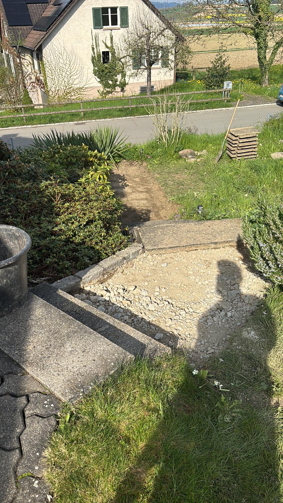 Gartenbereich vor Wegbau